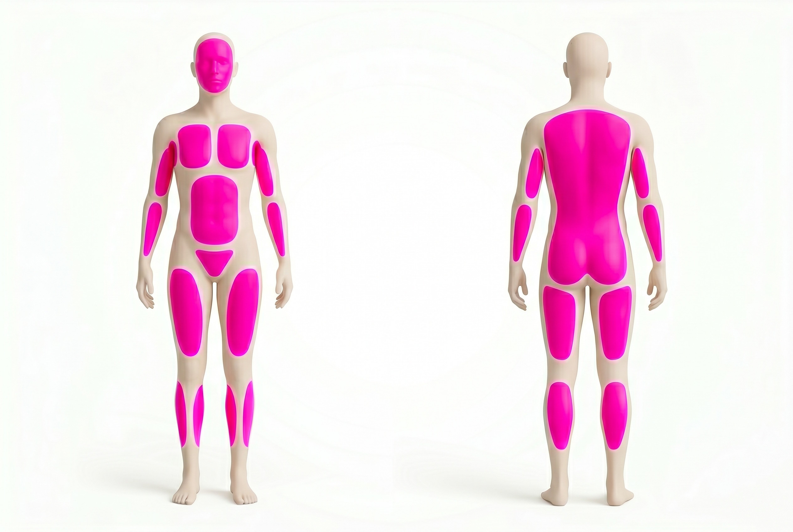 Zone frecvent tratate prin epilare laser la femei și bărbați în Craiova